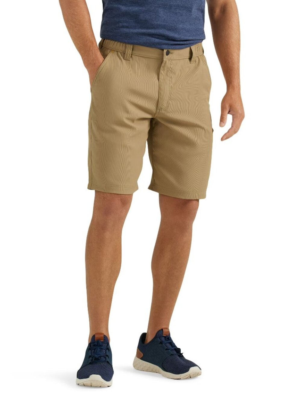 Wrangler Men's Outdoor Performance Short Size 42 UPF 50 Side Elastic Waist Beige